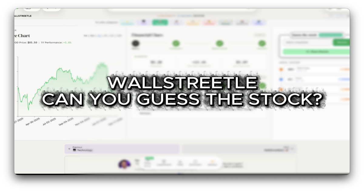 Wallstreetle - Daily Stock Guessing Game icon